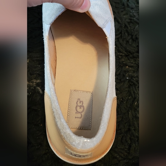 UGG Silver Stardust Adley Perf Shoes - Picture 11 of 15